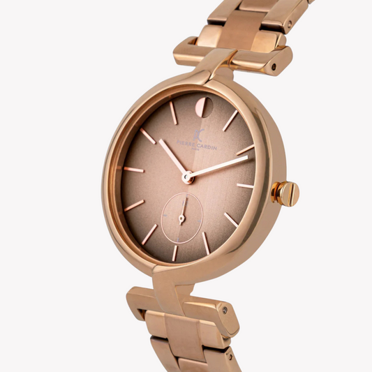 Pierre Cardin Women's Rose Gold Watch, Brown Dial | CMD.3526-1
