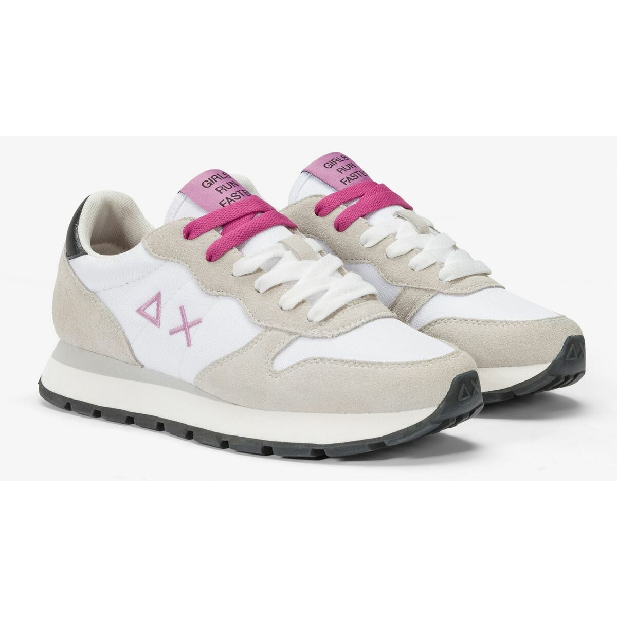 Dames casual sneakers SUN68 ALLY SOLID NYLON Z44201 01 Wit