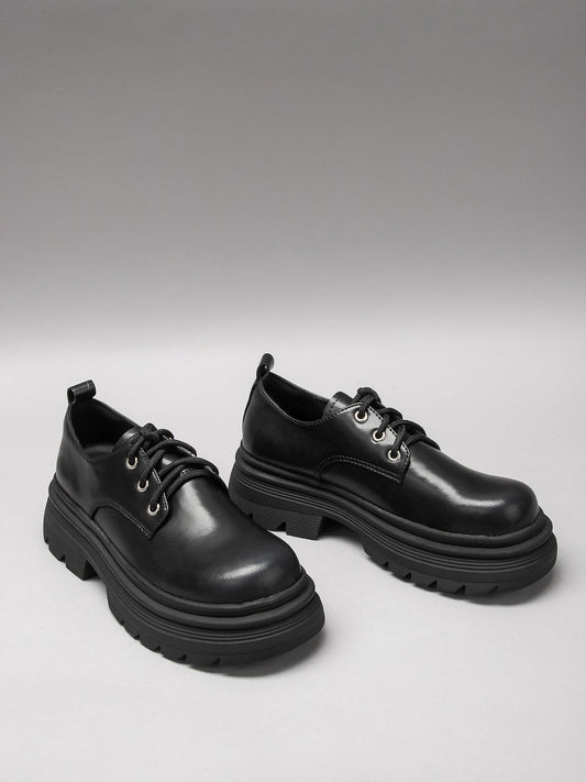 Women's leather casual shoes-1