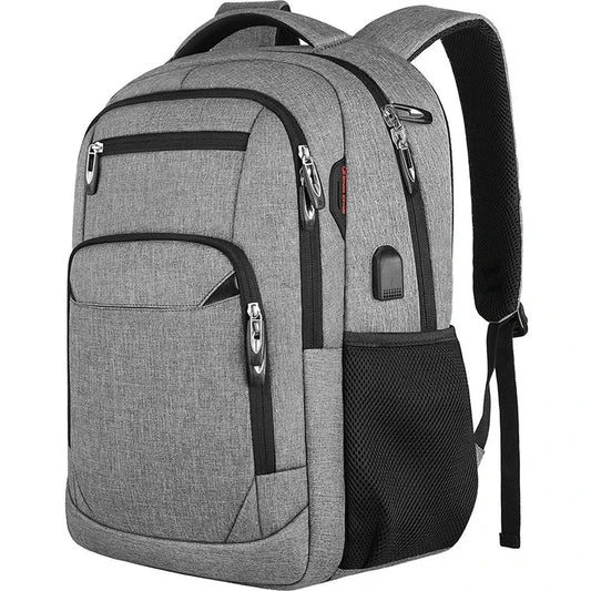 Men's 17.3-inch Oxford Backpack, Large Capacity, High-Quality, Fashionable Business Laptop Backpack, Waterproof, Wear-Resistant, Casual Travel Backpack