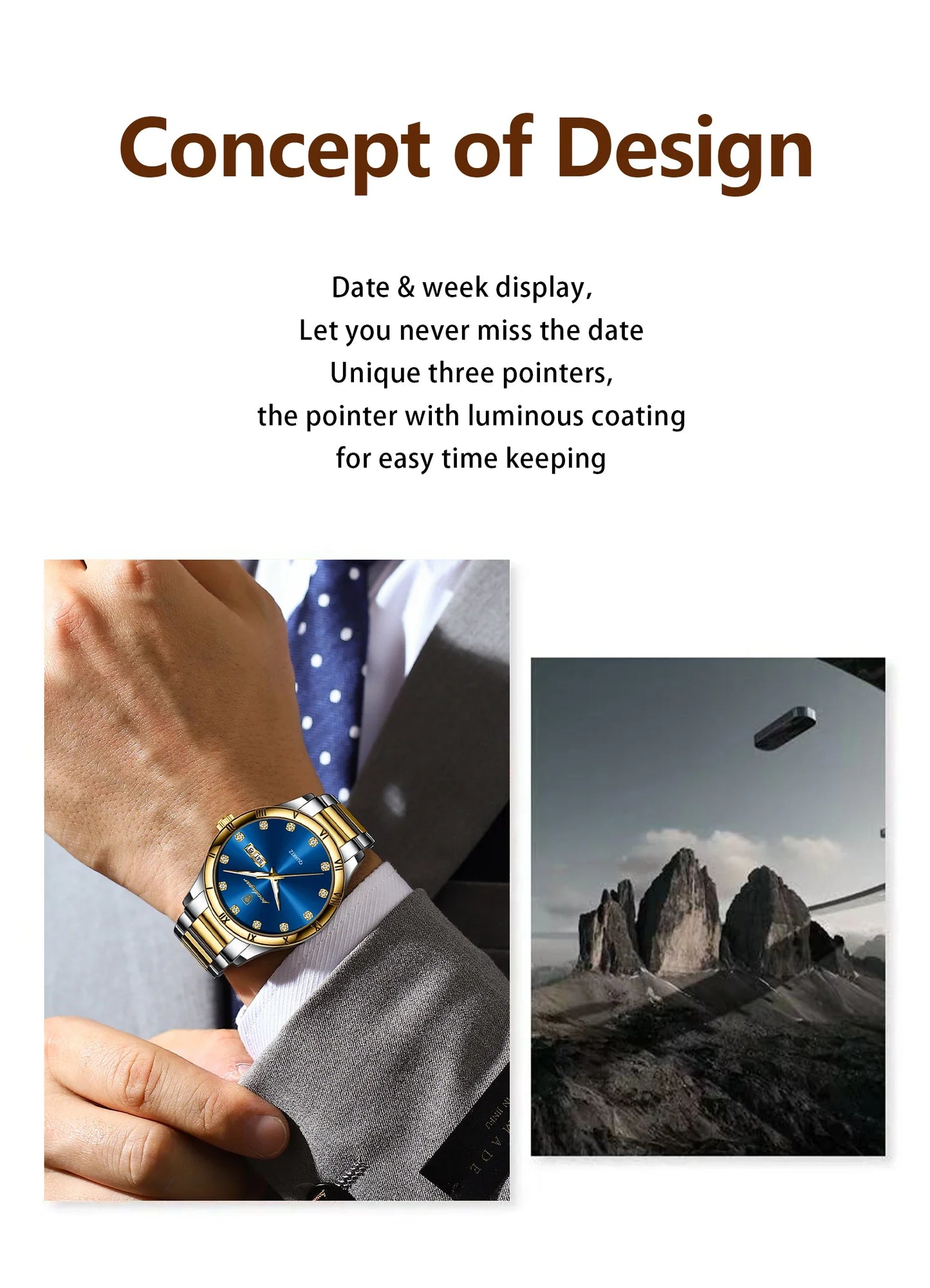 POEDAGAR Top Luxus Uhr Für Mann Datum Woche Wasserdicht Leucht Mann Armbanduhr Quarz Edelstahl herren Uhren Sport Reloj