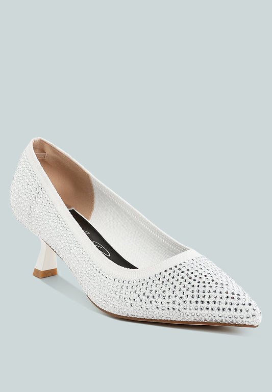 Vimto Breathable Rhinestone Pumps-1