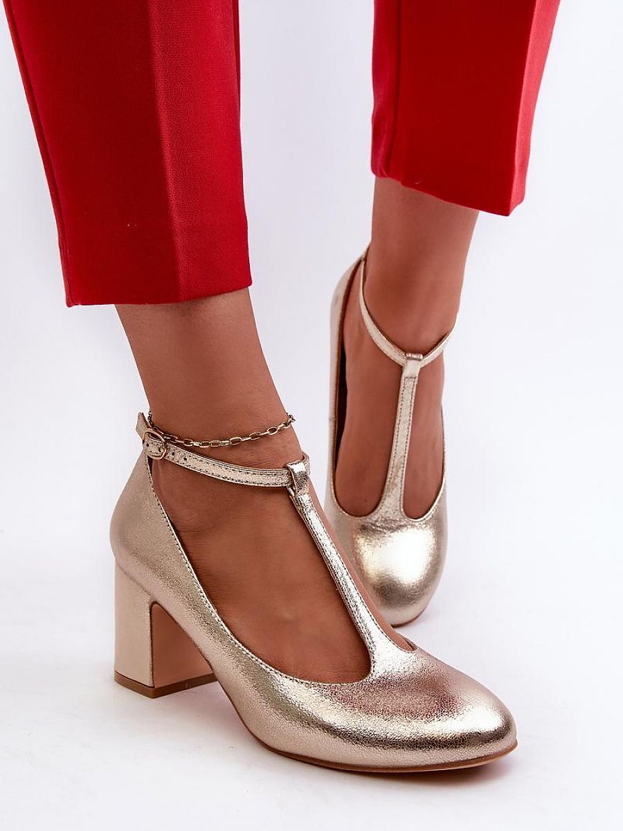 Pumps met blokhak model 197241 Stap in stijl