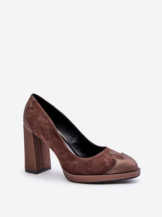 Block heel pumps model 201728 Step in style-1