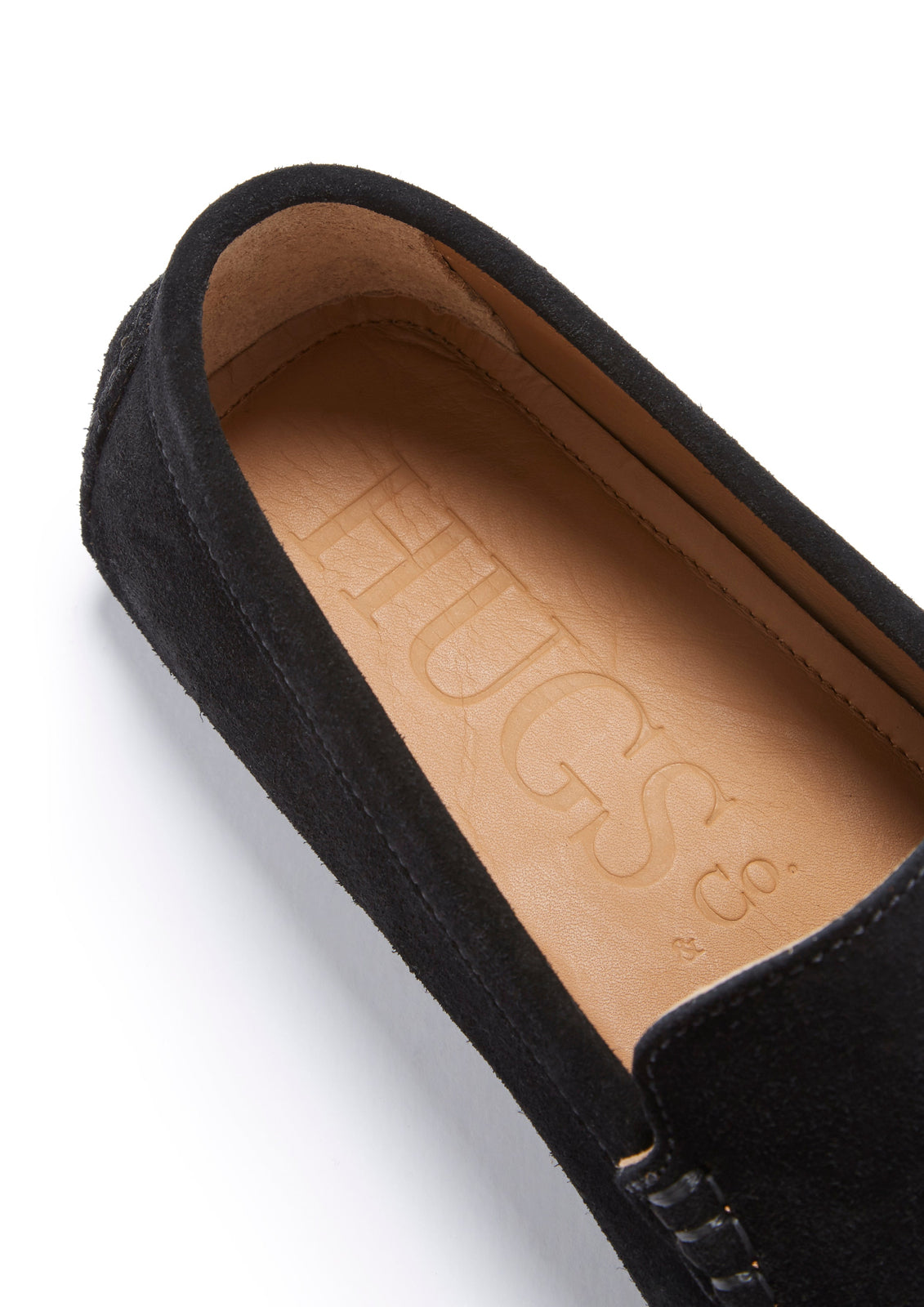 Driving Loafers, zwart suède