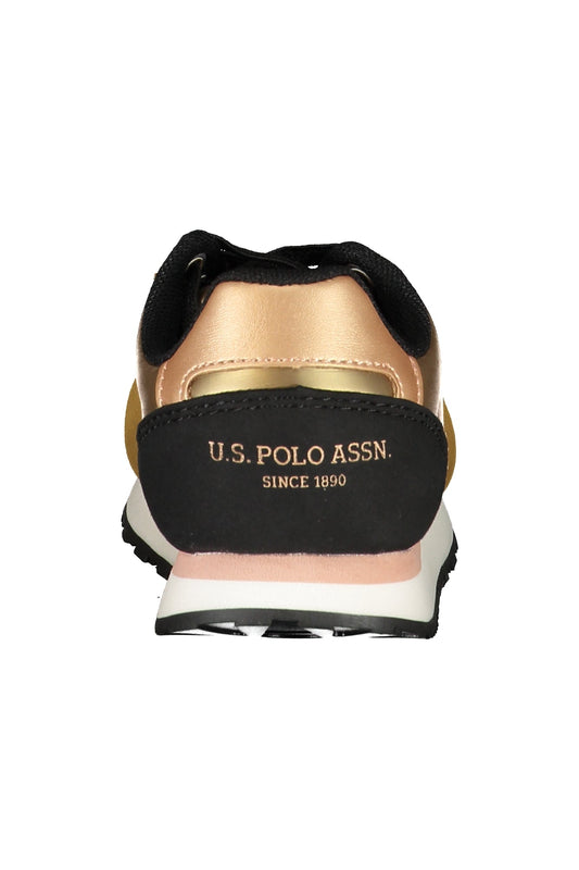US POLO ASSN. GOLD CHILDREN'S SPORTS SHOES-1