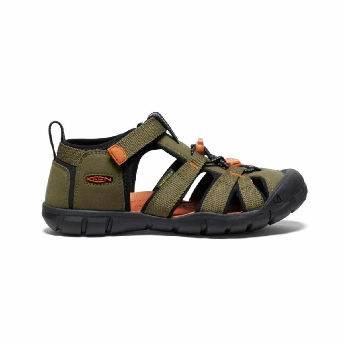 Flip Flops for Children Keen Seacamp II Cnx Olive-4