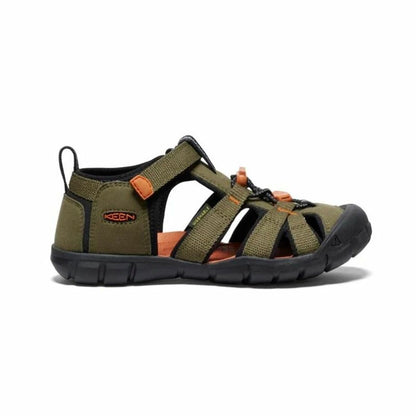 Flip Flops for Children Keen Seacamp II Cnx Olive-4