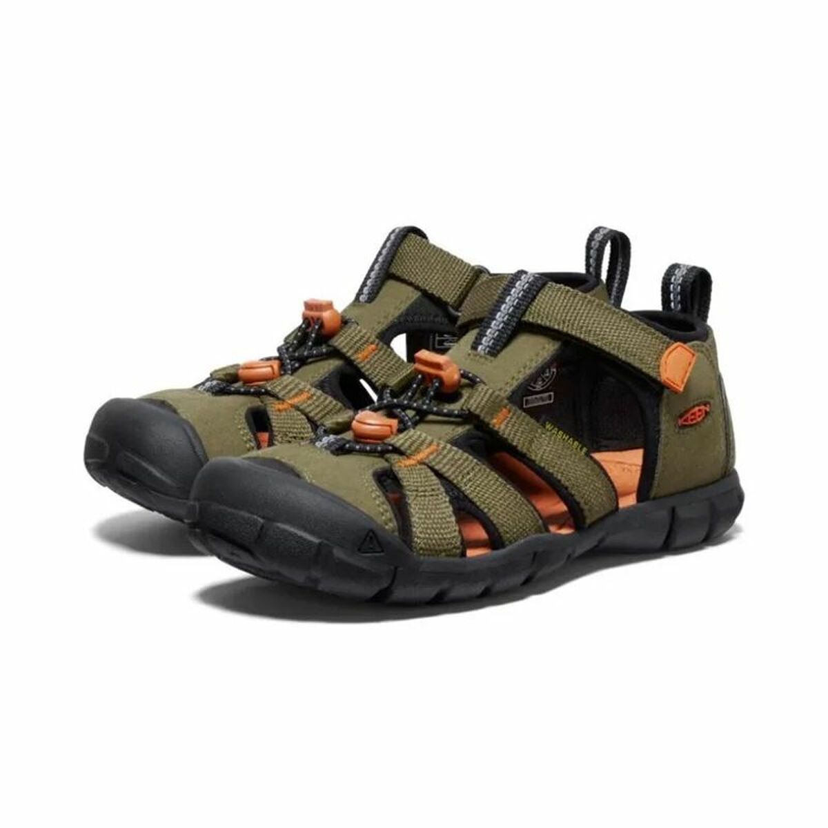 Flip Flops for Children Keen Seacamp II Cnx Olive-2
