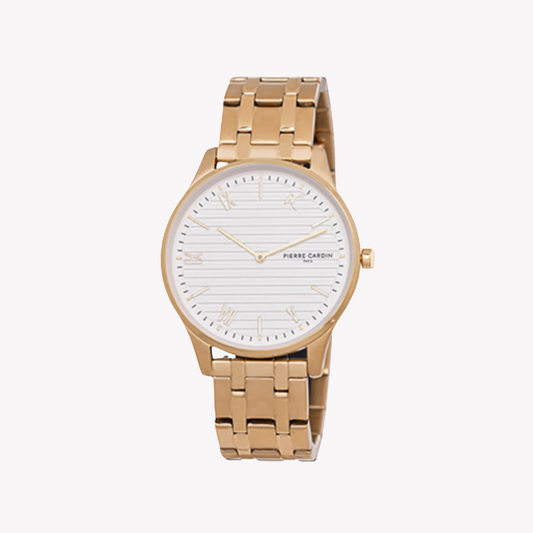Pierre Cardin Men's Gold Watch, White Dial | CBA.4019-0