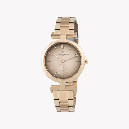 Pierre Cardin Women's Rose Gold Watch, Brown Dial | CMD.3526-0