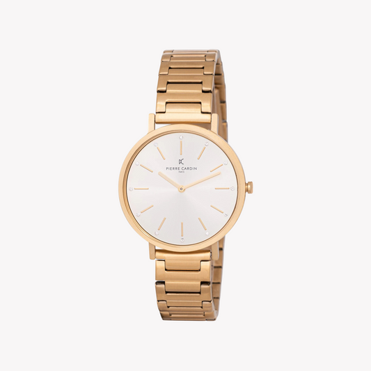 Pierre Cardin Women's Gold Metal Watch, Champagne Dial | CBV.1111-0