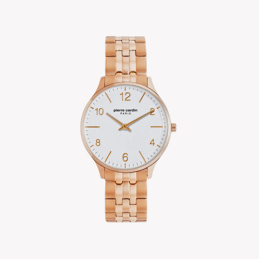 Pierre Cardin Women's Rose Gold Watch, White Dial | PC902722F120-0
