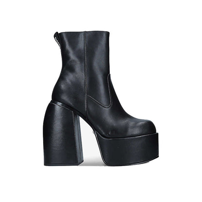 Platform High Heel And Ankle Martin Boots