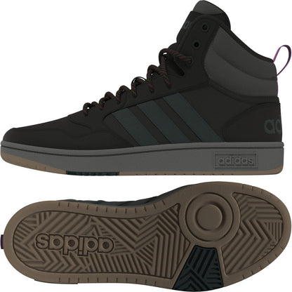 Dames casual sneakers HOOPS 3.0 MID Adidas GZ6681 Zwart