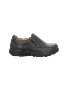 Jomos Smooth Leather Slippers, black