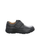 Jomos Hook and Loop Fastener Shoe Smooth Leather, Black