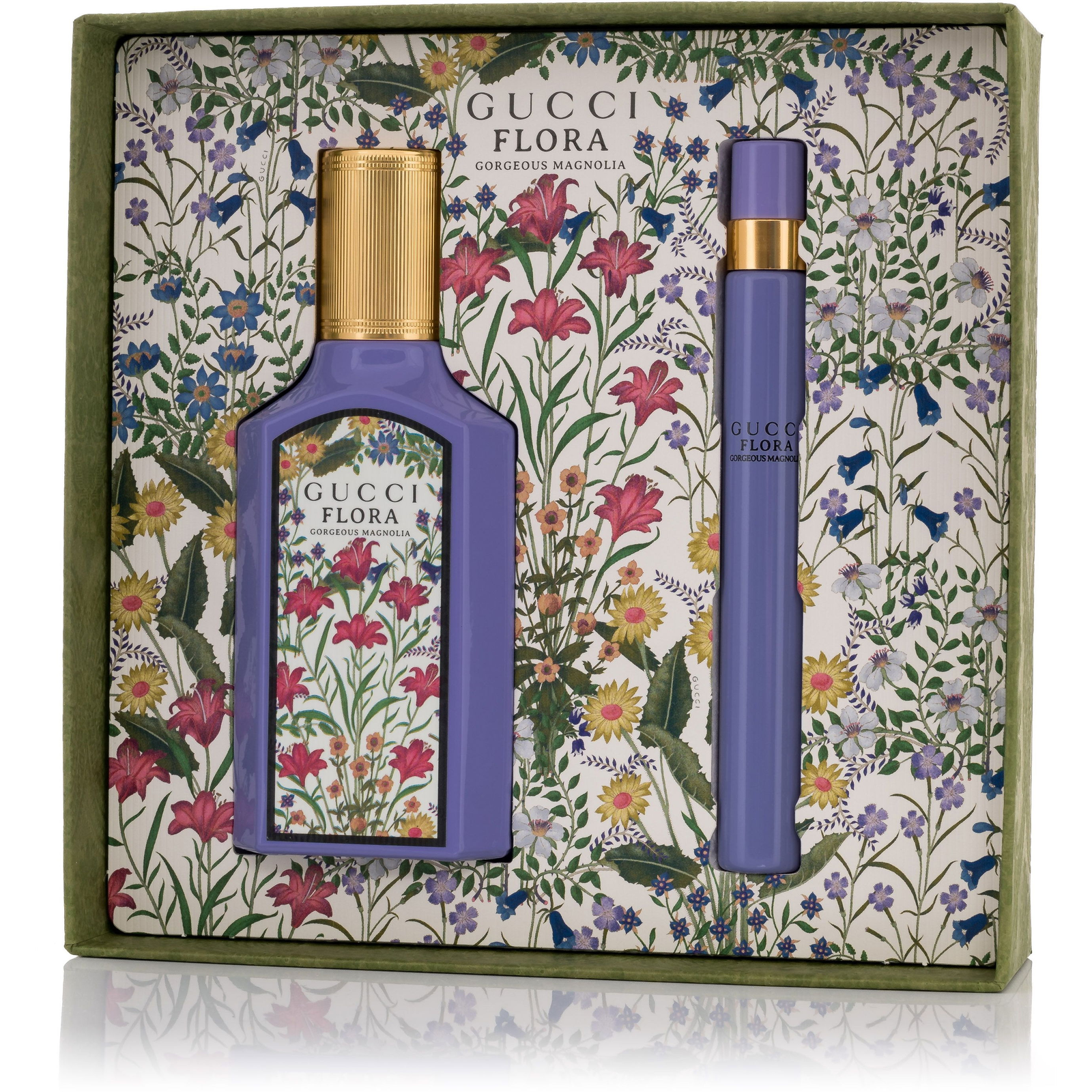 GUCCI SET (FLORA GORGEOUS MAGNOLIE (W) EDP/S 50ML + TRAVEL SPRAY 10ML) (3616304956966)-0