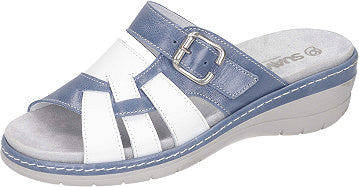 Suave Damen Pantoletten - blau