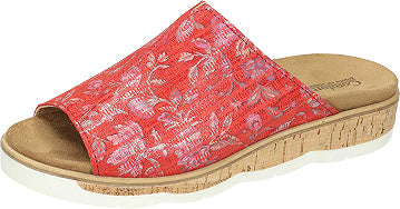 Comfortabel Damen Pantoletten - rot