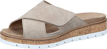Comfortabel Pantoletten - beige 