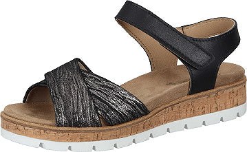 Comfortabel Sandaletten - schwarz (1)