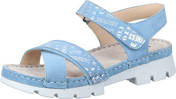 Comfortabel Sandaletten - hellblau (55)