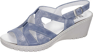 Suave Damen Sandale - blau 