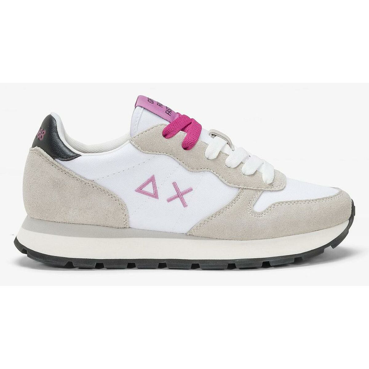 Dames casual sneakers SUN68 ALLY SOLID NYLON Z44201 01 Wit