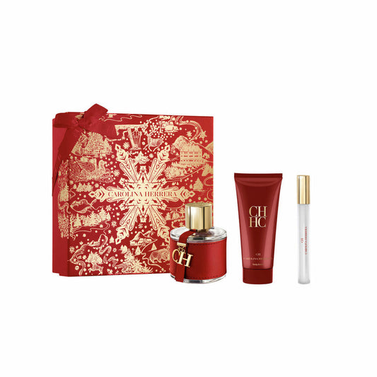 Women's Perfume Set Carolina Herrera CH EDT 3 Pieces-0
