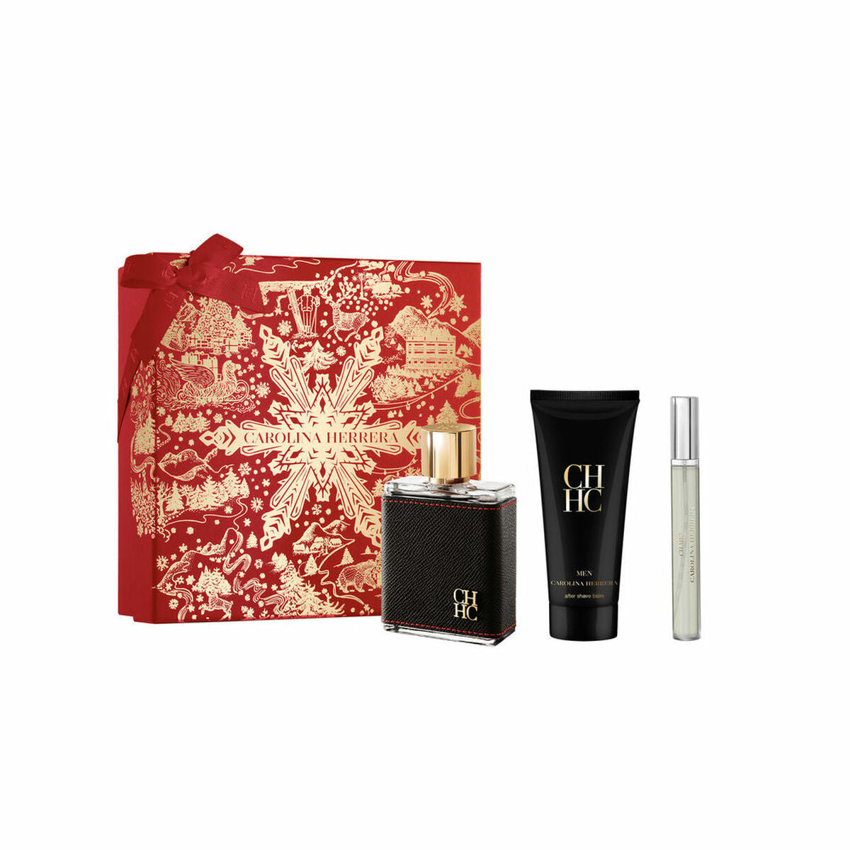 Women's Perfume Set Carolina Herrera CH MEN EDT 3 Pieces-0