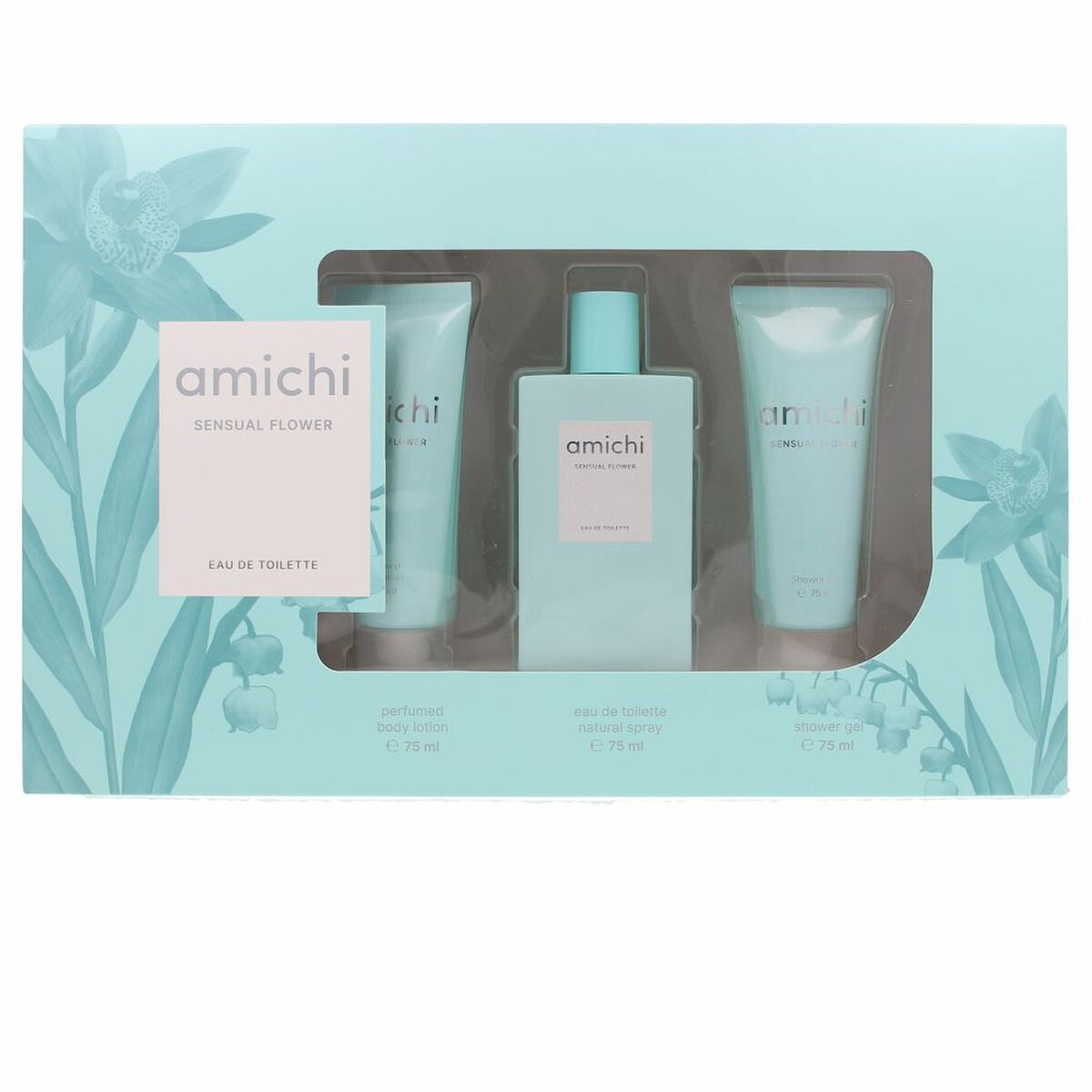 Women's Perfume Set Amichi Sensual Flower 3 Pieces-0