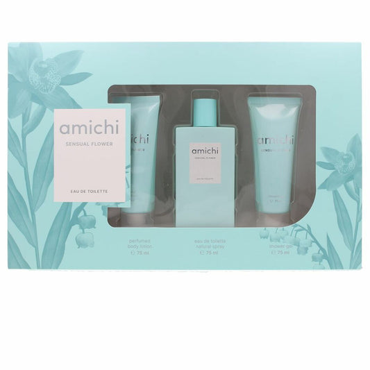 Women's Perfume Set Amichi Sensual Flower 3 Pieces-0