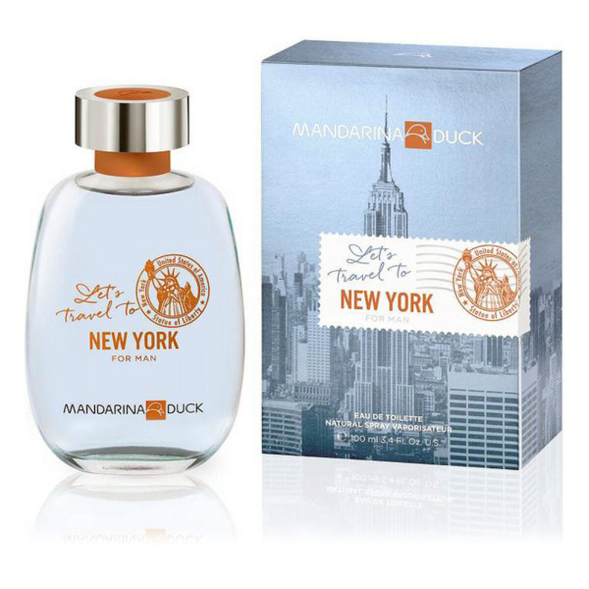 Men's Perfume Mandarina Duck Let's Travel NY EDT 100 ml-0