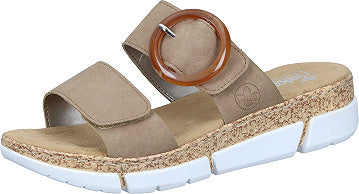 Rieker Pantoletten - beige 