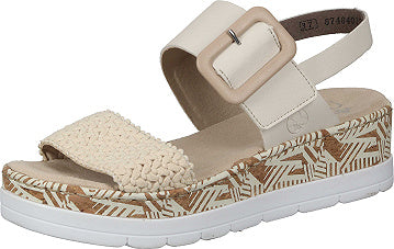 Rieker Damen Sandaletten - beige (8)