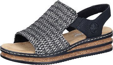 Rieker Sandaletten - schwarz 