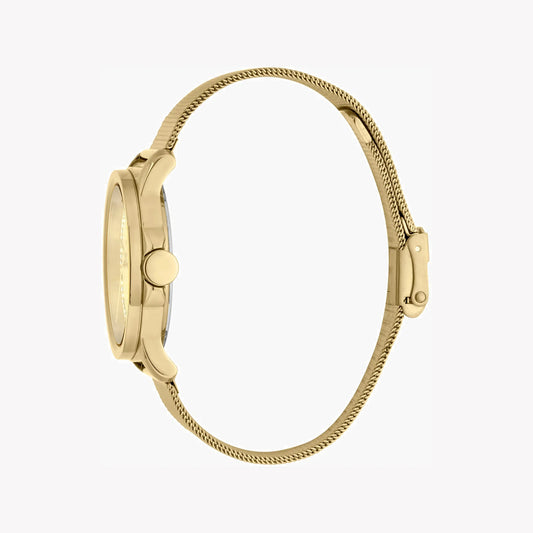 Esprit Women's Gold Stainless Steel Watch, Champagne Dial | ES1L198M0025-1