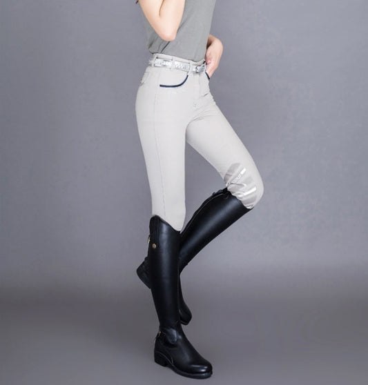 Equestrian Leather High Boots