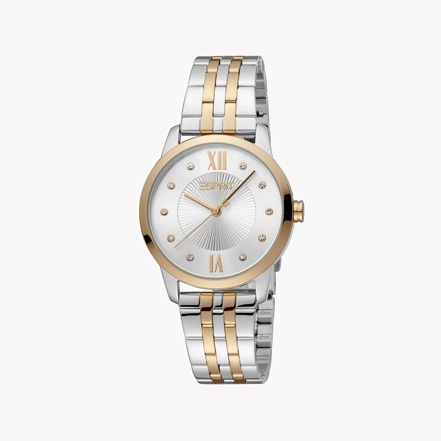 Esprit Women's Silver & Rose Gold Watch, Silver Dial | ES1L150M0025-0
