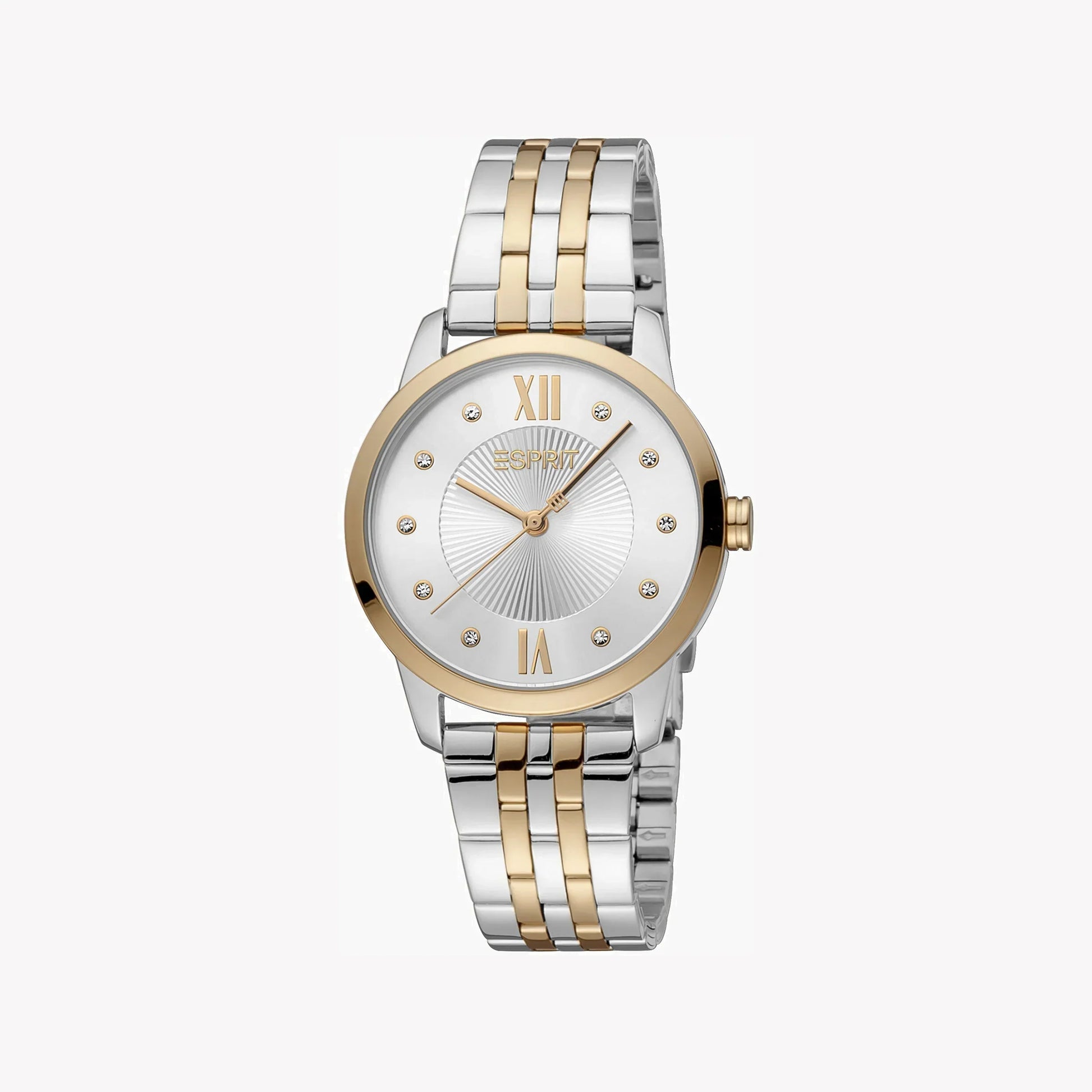 Esprit Women's Silver & Rose Gold Watch, Silver Dial | ES1L150M0025-0