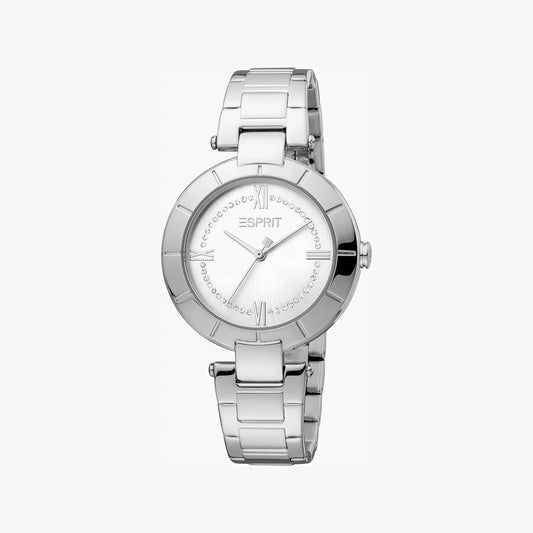 Esprit Women's Silver Stainless Steel Watch, Silver Dial | ES1L202M0035-0