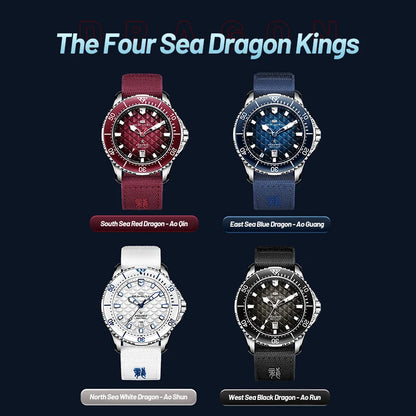 Seagull King of the Dragon Men's Watches Automatic Mechanical Watch Sports Diver 300M Waterproof Wristwatch Luxury 2024 New 1216