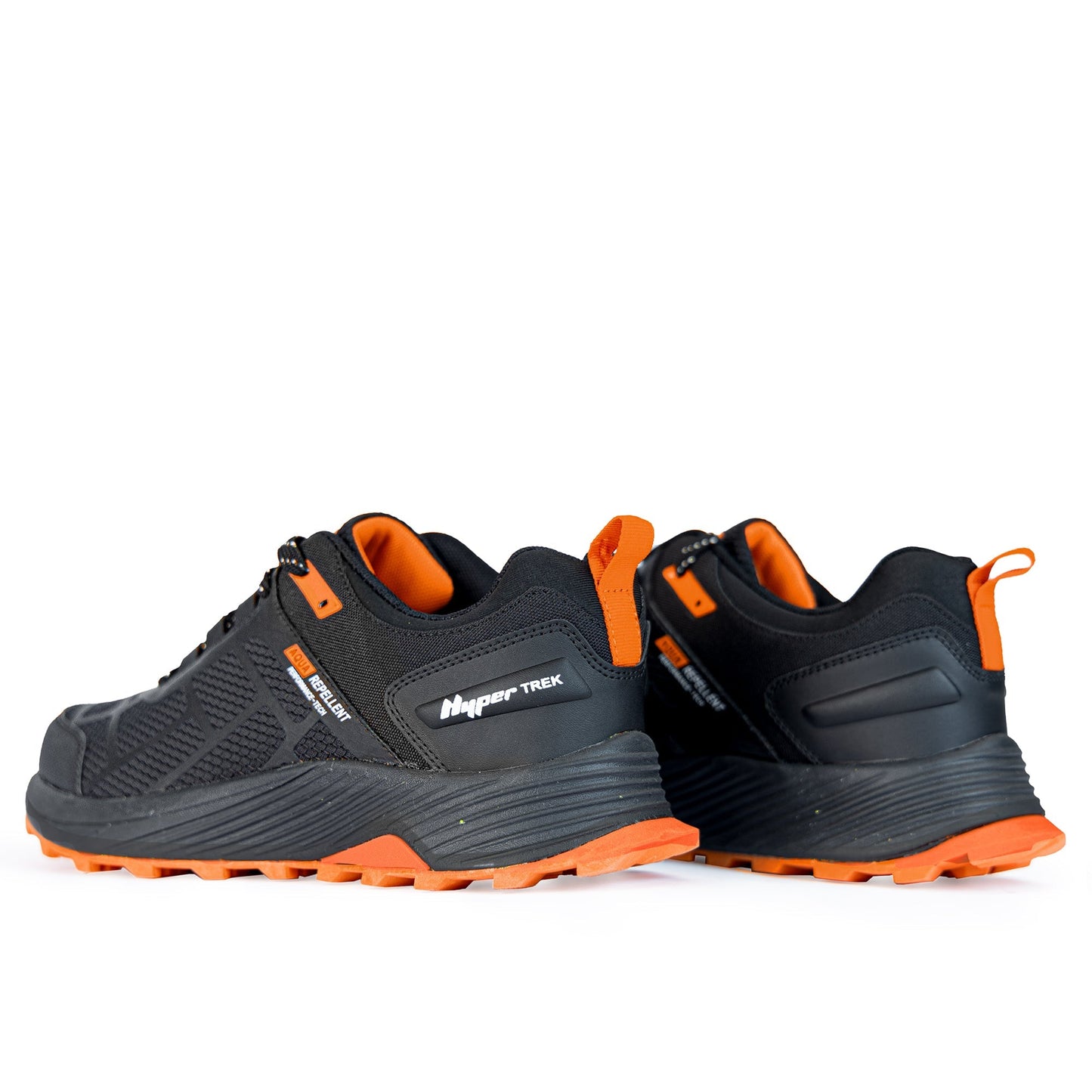 Alpine Mens Trail Shoe - Black/Orange-3