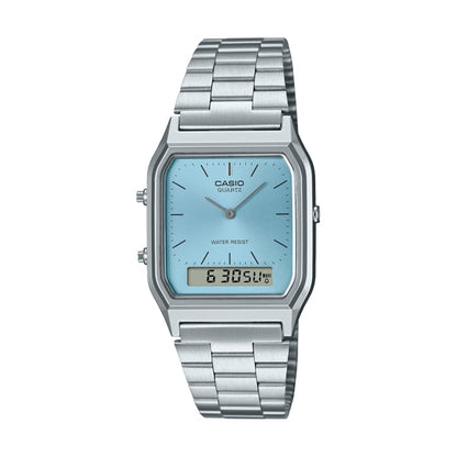 CASIO VINTAGE Mod. EDGY COLLECTION SUNRAY DIAL - LIGHT BLUE-0