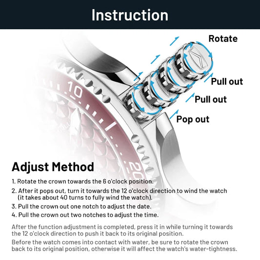 Seagull King of the Dragon Men's Automatic Mechanical Watch Sports Diver 300M Waterproof Wristwatch Luxury 2024 New 1216