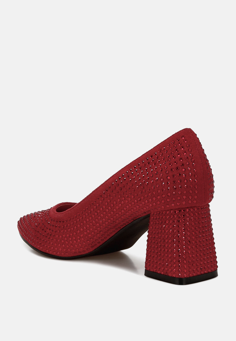 Caspia Rhinestones Embellished Pumps-2