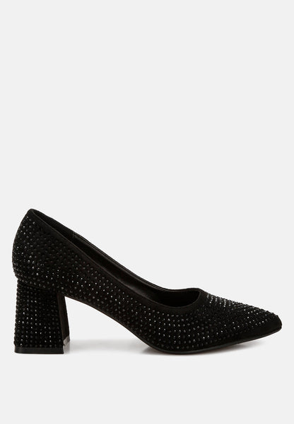 Caspia Rhinestones Embellished Pumps-7