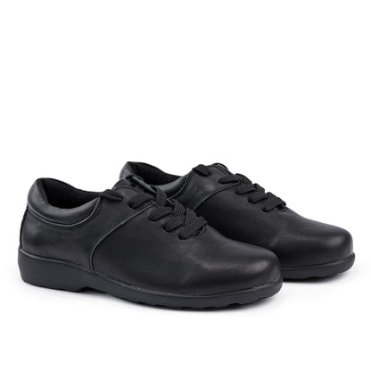 Emily Junior School Shoes - Black-2