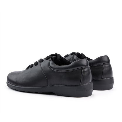 Emily Junior School Shoes - Black-3